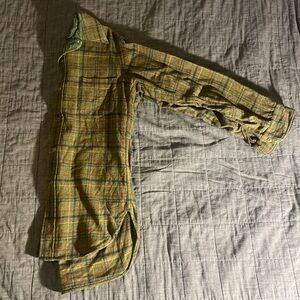 Pendleton Olive and Mustard Plaid Wool Men's Shirt